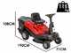 Geotech RM 75-610 C - Tractor cortac&eacute;sped minirider - Motor de 224cc - Arranque el&eacute;ctrico