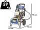 Annovi &amp; Reverberi AR 1480 - Hidrolimpiadora de gasolina - 280 bar - 960 l/h - motor Honda GX 390 de gasolina