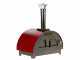 Horno de le&ntilde;a para pizza de exterior Quattro Stagioni Rojo -  para 1 pizza