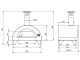 Horno de le&ntilde;a para pizza de exterior Quattro Stagioni Antracite - para 1 pizza
