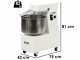 Mixer 3000 S - Amasadora de espiral -  24Kg 1 velocidad