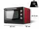 Girmi FE60 - Horno el&eacute;ctrico ventilado con asador 60LT 2000W