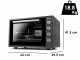Girmi FE58 - Horno el&eacute;ctrico ventilado con asador 58LT 1800W