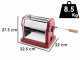 Imperia Gran Gourmet Rojo - M&aacute;quina para hacer pasta manual INOX