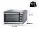 Ariete Bon Cuisine 560 - Horno el&eacute;ctrico ventilado con espet&oacute;n - 56L 2200W