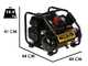 Nuair Siltek TB 6 - Compresor de aire el&eacute;ctrico port&aacute;til monof&aacute;sico silencioso, sin aceite - Motor 1.5 HP - 6 L