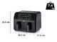Ariete 4623 Airy Fryer Dual - Freidora de aire digital recipiente doble