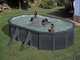 Gre Kea Ovalada 500x300x120cm - Piscina desmontable de acero