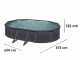 Gre Kea Ovalada 610x375x120cm - Piscina desmontable de acero