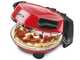 G3 Ferrari Pizzeria Snack Napoletana EVO Rojo - Horno el&eacute;ctrico para pizza - Piedra refractaria