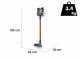 Ariete Digital Lithium Naranja - Escoba el&eacute;ctrica recargable sin cable - Bater&iacute;a de litio 22.2 V/ 2.2 Ah