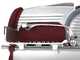 Berkel Home Line Plus 250 Rojo Mate - Cortadora de fiambre con cuchilla de 250 mm