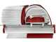 Berkel Home Line Plus 250 Rojo Mate - Cortadora de fiambre con cuchilla de 250 mm