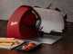 Berkel Home Line Plus 250 Rojo Mate - Cortadora de fiambre con cuchilla de 250 mm