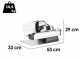 Berkel Home Line Plus 200 Negro Mate - Cortadora de fiambre con cuchilla de 195 mm