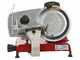 Berkel Red Line 250 Rojo Mate - Cortadora de fiambre con cuchilla de acero de 250 mm