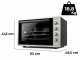 G3 Ferrari Rost&ograve; - Horno el&eacute;ctrico ventilado con asador - 58L 1800W