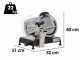 Berkel Red Line 250 Negro Mate - Cortadora de fiambre profesional con cuchilla de acero de 250 mm