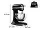 KitchenAid Heavy Duty 5KSM55SXX-EOB Negro &Oacute;nix - Amasadora Planetaria