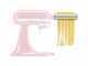 KitchenAid 5KSMPRA - Juego de 3 piezas - Cortador y laminador de pasta