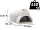 Edilmark FP 100N - Horno de le&ntilde;a de empotrar con superficie de cocci&oacute;n &Oslash; 100 cm - Capacidad de cocci&oacute;n 5 pizzas