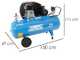 ABAC LINE A39 200 CT3 - Compresor de aire el&eacute;ctrico trif&aacute;sico de correa - Motor 3 HP - 200 L