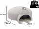 Edilmark FP 140N - Horno para pizza - Superficie de cocci&oacute;n 80mm - Capacidad 10 pizzas