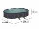 Gre Granada Ovalada 610x375x132cm - Piscina desmontable de acero