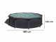 Gre Granada Redonda &Oslash;460 x 132 cm - Piscina desmontable de acero