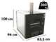 Fontana INC80X54QV - Horno de le&ntilde;a de empotrar