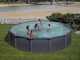 Gre Granada Redonda &Oslash;550 x 132 cm - Piscina desmontable de acero