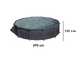 Gre Granada Redonda &Oslash;550 x 132 cm - Piscina desmontable de acero
