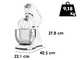 Smeg Full Color Blanco - Amasadora Planetaria - Cuba de acero inoxidable de 4,8 litros