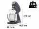 Smeg Full Color Gris - Amasadora Planetaria - Cuba de acero inoxidable de 4,8 litros