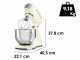 Smeg Full Color Crema - Amasadora Planetaria - Cuba de acero inoxidable de 4,8 litros