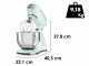 Smeg Full Color Verde Pastel - Amasadora Planetaria - Cuba de acero inoxidable de 4,8 litros