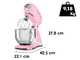Smeg Full Color Rosa - Amasadora Planetaria - Cuba de acero inoxidable de 4,8 litros