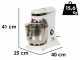 Prismafood iLine MZPL007 - Amasadora planetaria de velocidad variable - Cuba de acero inoxidable 7L