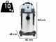 Nilfisk VL100-35 EU GO - Aspirador profesional - Bid&oacute;n de acero inoxidable 35 L - 1000W