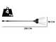 VESCO GALAXY XR14F.1 - Vareador de aceitunas con bater&iacute;a de litio - P&eacute;rtiga fija 250cm - 14.4V 6Ah