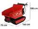 Blue Bird Carrier 500 DH - Carretilla de orugas dumper - Capacidad 500Kg