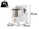 Spiralmac SV25VV - Amasadora de espiral - 10 velocidades - 25 Kg