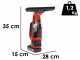 Einhell BRILLIANTO - Limpiacristales de bater&iacute;a - Aspirador de gotas port&aacute;til - 18V/2,5Ah