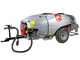 Atomizador de arrastre Gray T Car 1500/80 con enganche para tractor para tratamientos fitosanitarios - Capacidad 1500L - Bomba AR1064