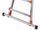 Gierre Peppina AL020DS - 2x8 pelda&ntilde;os, 4,70 m - Escalera telesc&oacute;pica de aluminio