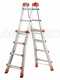 Gierre Peppina AL020DS - 2x8 pelda&ntilde;os, 4,70 m - Escalera telesc&oacute;pica de aluminio