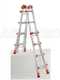 Gierre Peppina AL020DS - 2x8 pelda&ntilde;os, 4,70 m - Escalera telesc&oacute;pica de aluminio