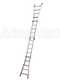Gierre Peppina AL040DS - 2x10 pelda&ntilde;os, 5,70 m - Escalera telesc&oacute;pica de aluminio
