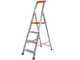 Gierre Stabila AL710DS - 4 pelda&ntilde;os, 1,47 m - Escalera de aluminio con caballete