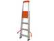 Gierre Stabila AL710DS - 4 pelda&ntilde;os, 1,47 m - Escalera de aluminio con caballete